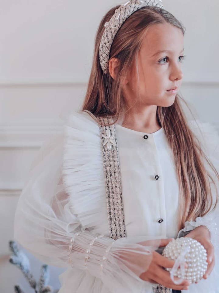 Petite Maison Kids - Venta al por mayor Vestido - Niños - Conjunto de blusa y falda Vera Tweed12