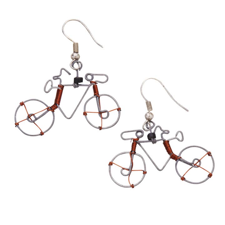 Cycling Whimsy Earrings for wholesale by Ten Thousand Villages