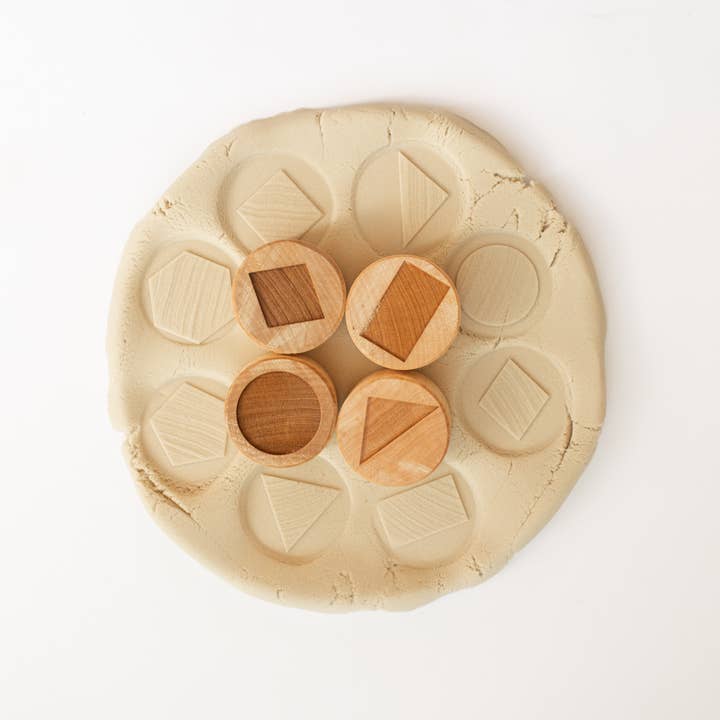 Studio de Rijk - Wholesale Houten speelgoed - Kinderen - Houten stempelset - Geometrische vormen1