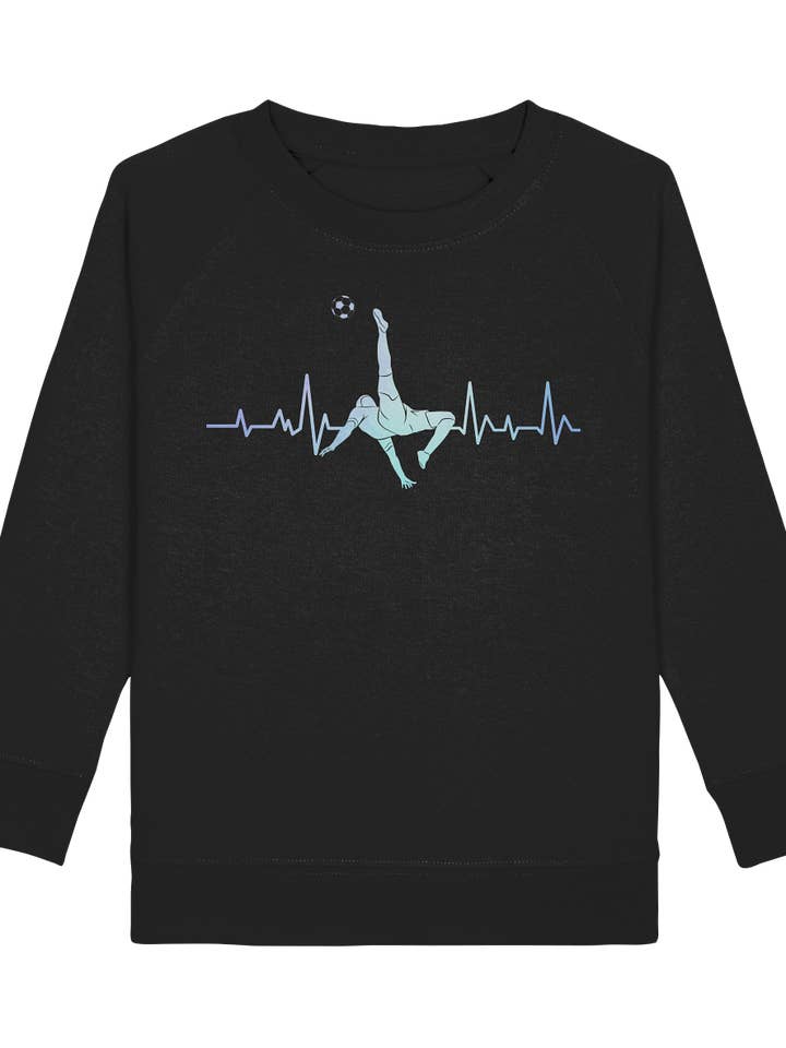 Football motif soccer player overhead kick sweatshirt for wholesale by Tigerlino®