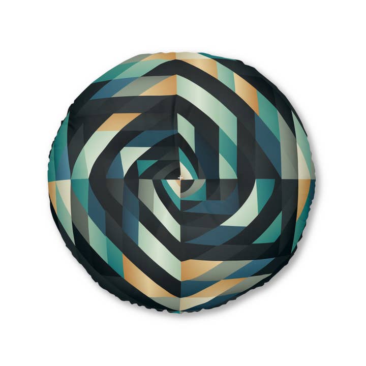 Fritz-Quillius Glitterwing - Round Floor Pillow for wholesale by Velvet Rust