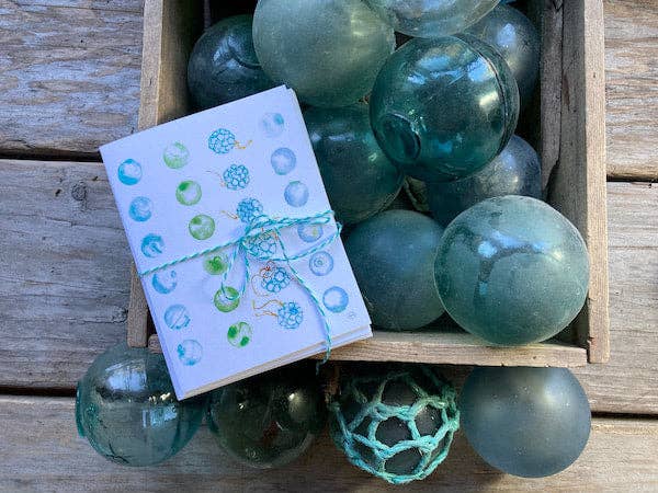 Natasha Zahn Studio – Cartão de saudação diária por atacado – Cartão de Nota de Flutuadores de Vidro2