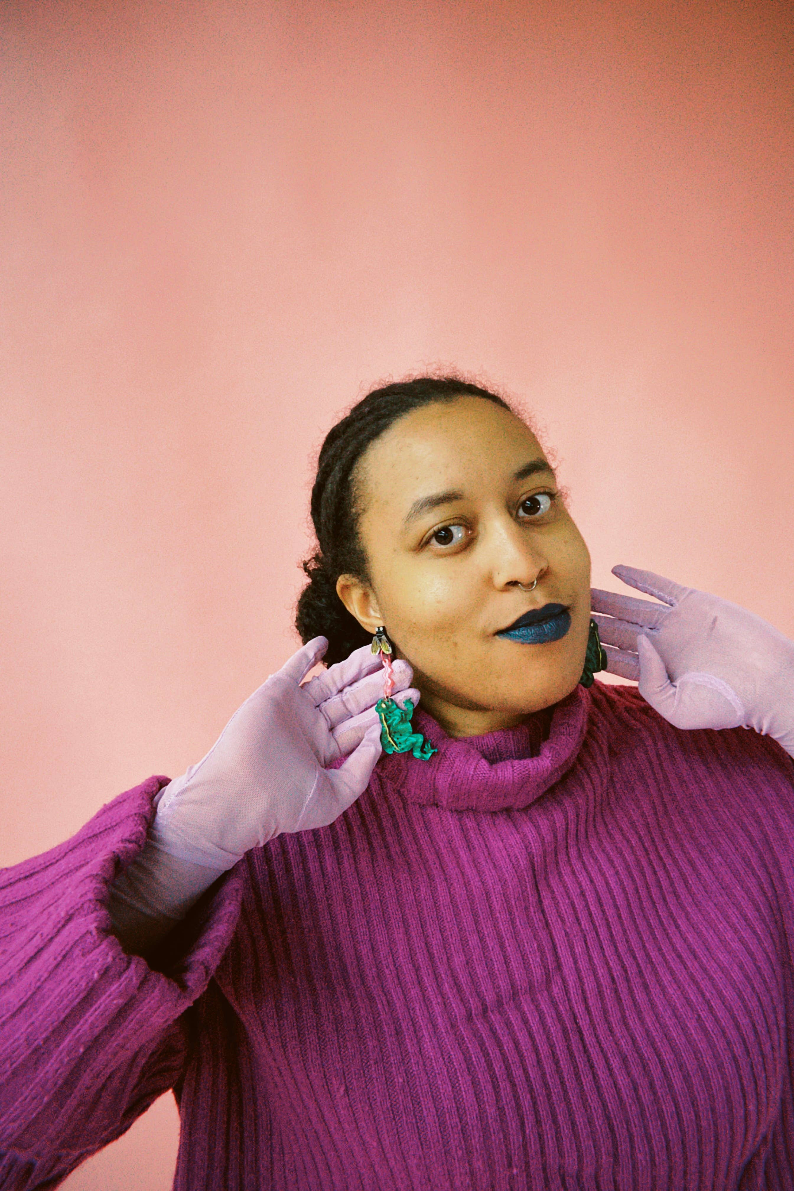 Not Picasso - Wholesale Stud/Post Earrings - Frog and Fly4