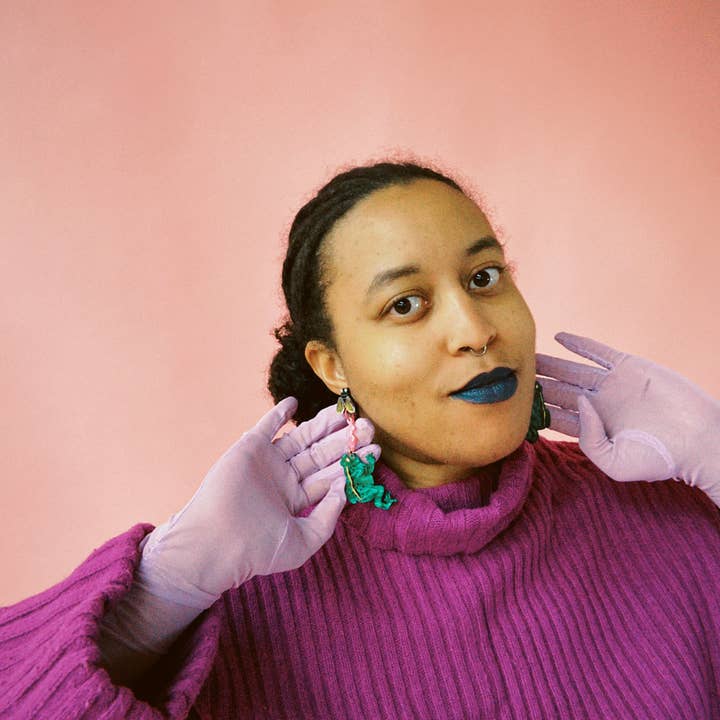 Not Picasso - Wholesale Stud/Post Earrings - Frog and Fly4