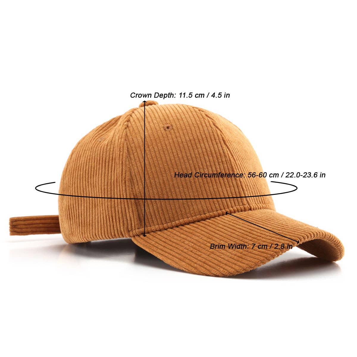 ACCITY - Wholesale Baseball Cap - Women's - Corduroy Baseball Cap Unisex Winter Warm Outdoor_CWAH051717