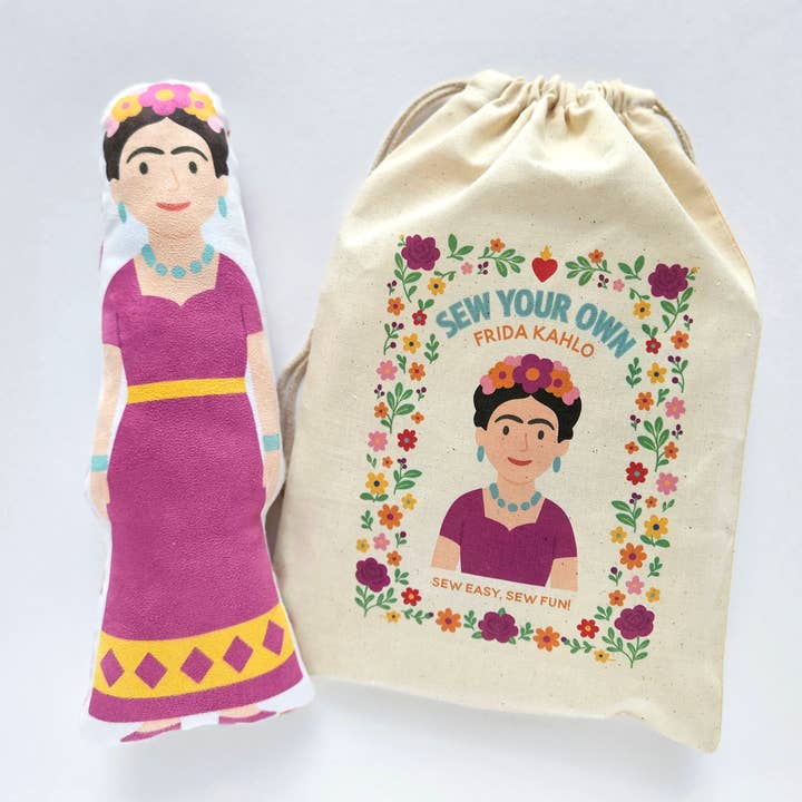 Sew Your Own Frida Kahlo Doll Kit for wholesale by Nickwilljack