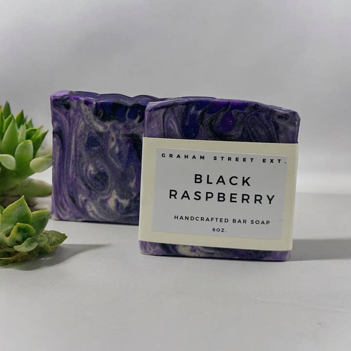 Black Raspberry Vanilla Artisan Soap for wholesale by Graham Street Ext.