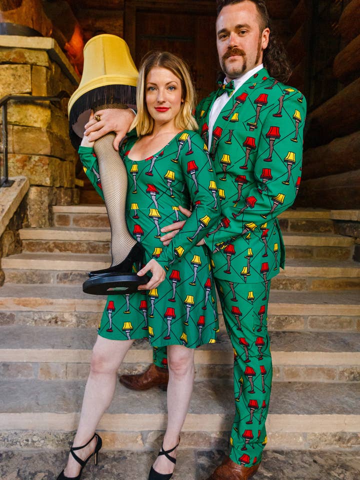 Shinesty, Inc - Vente Robe – femme - La Fragile | Robe Patineuse de Noël avec Lampe de Jambe5