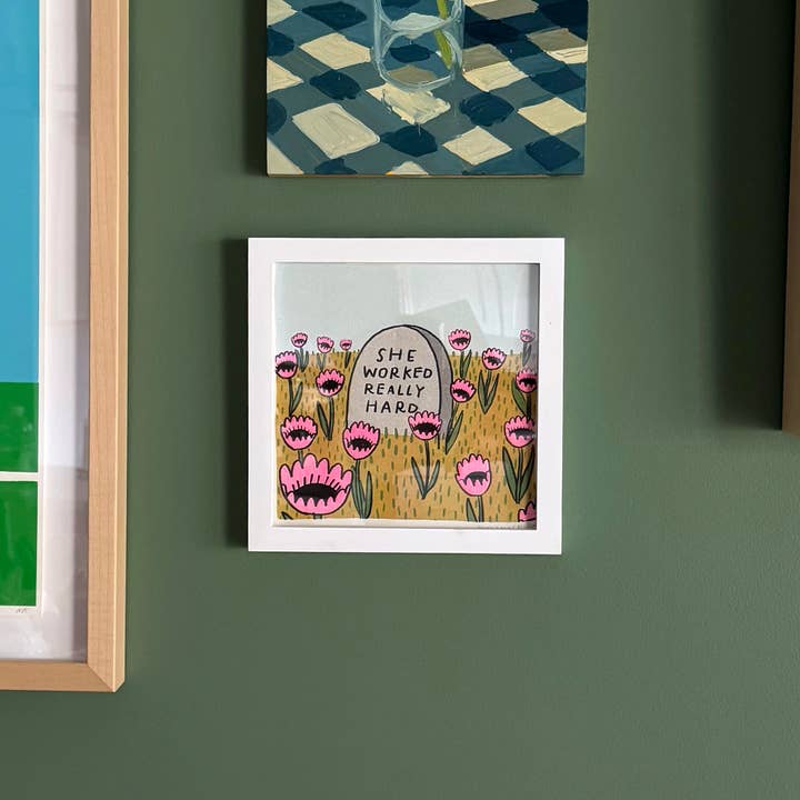 Molly Anne Bishop - Wholesale Art Print - She Worked Really Hard Print1