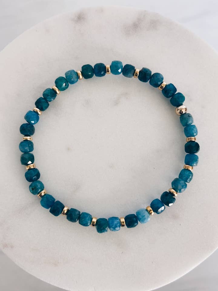 Square Gemstone Bracelet + More Colors for wholesale by Mac and Ry Jewelry