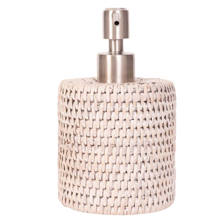Artifacts Trading Company - Wholesale Soap Dispenser - Rattan Soap Dispenser – Polished Stainless-Steel Pump10