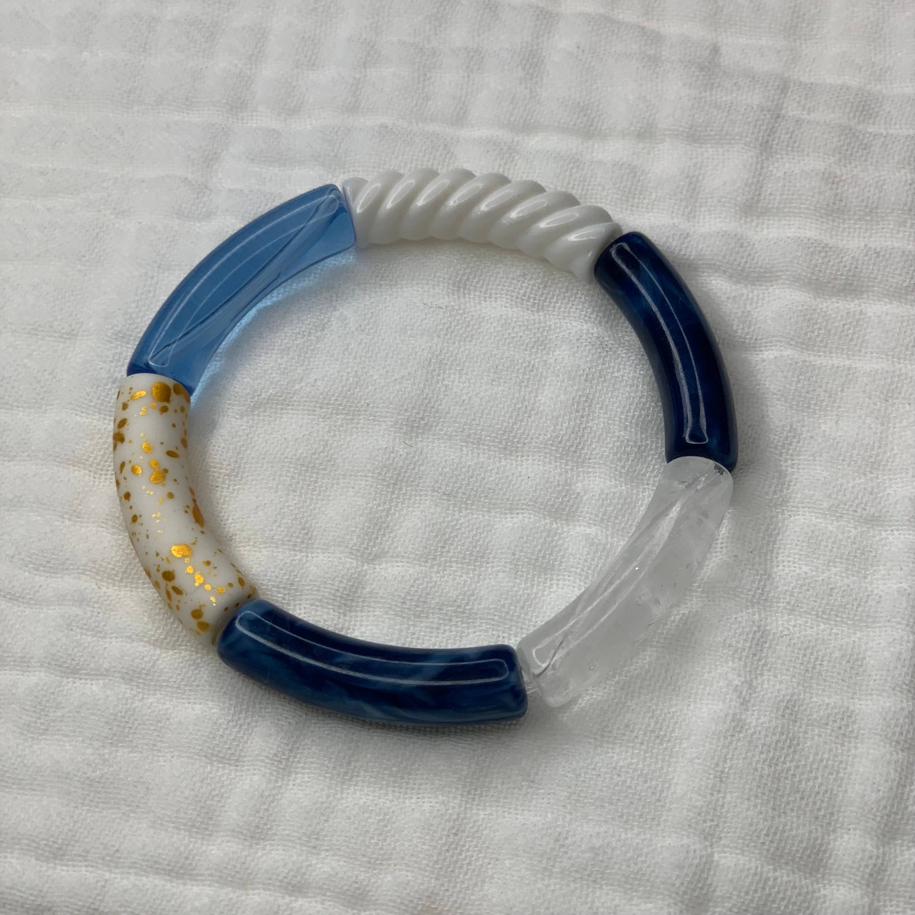 Manacreations – wholesale Pärlarmband – Mörkblåa bangles-armband5