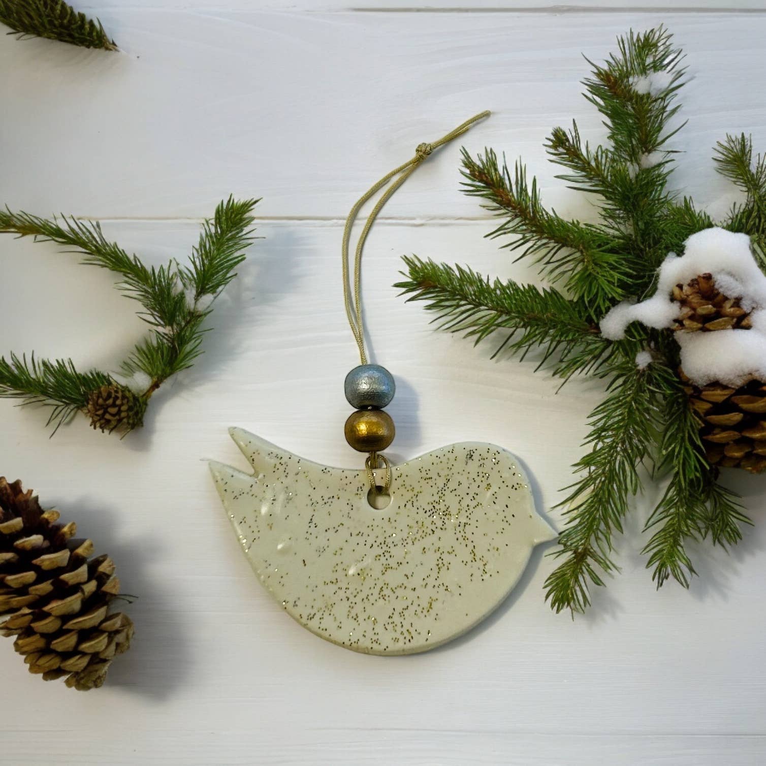 Sassy Sacha Jewelry - Wholesale Ornament - Minimal Christmas Ornaments Handmade - Tree, Star & Dove2