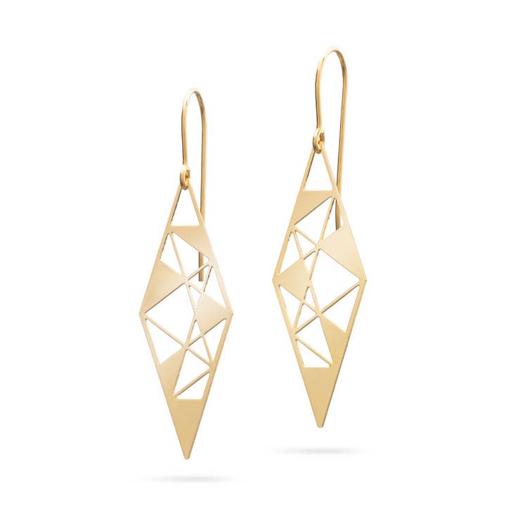 Ohrringe "Rhombus Little" | vergoldet für den Großhandel von KOSAE