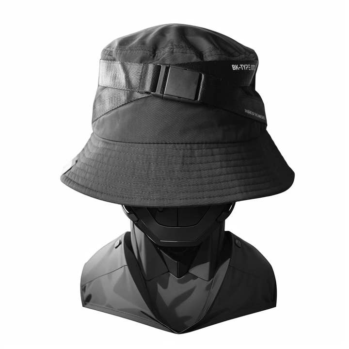 BK-Type 07C Black Bucket Hat for wholesale by Fabric of the Universe