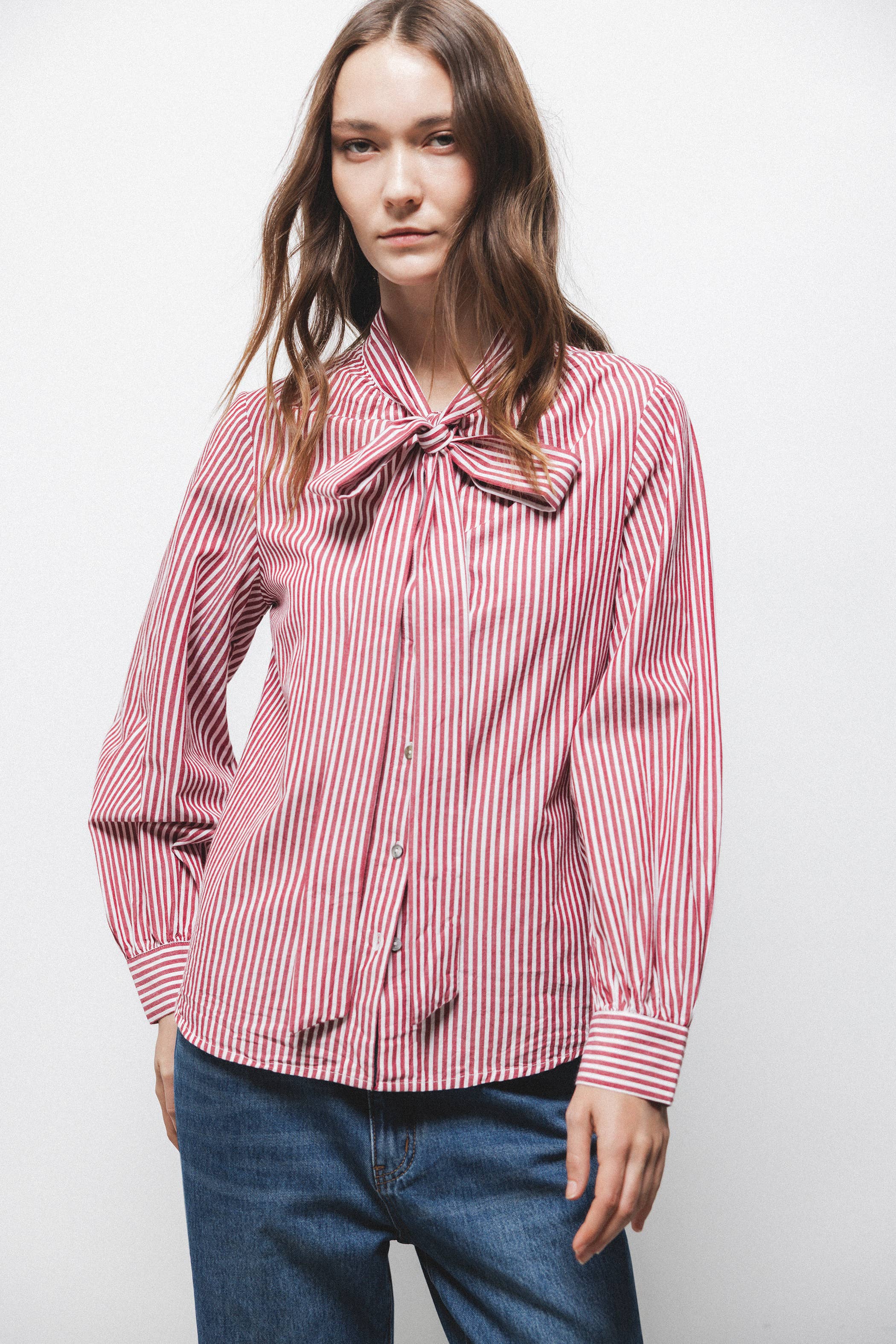 Lanidor - Wholesale Shirt - Women's - Striped Shirt (416679-169)