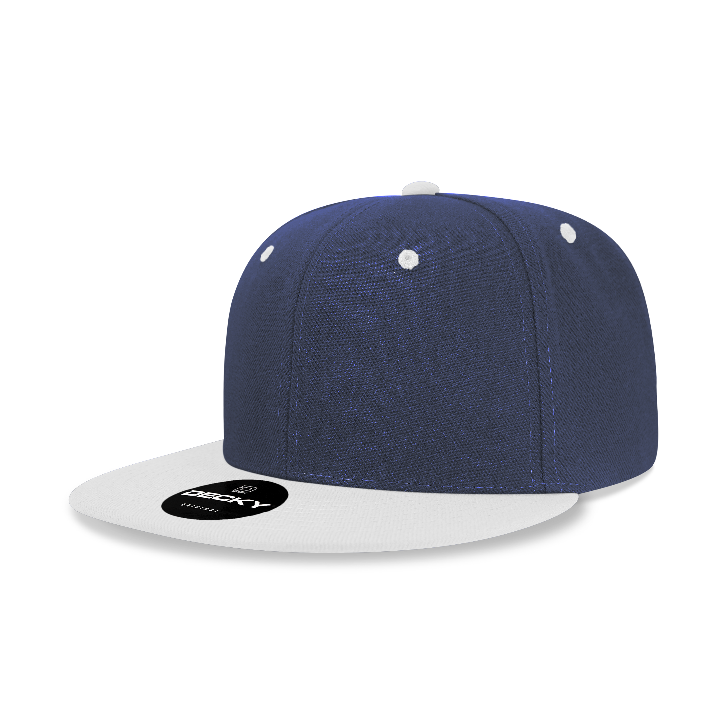 The Park Wholesale - Wholesale Flat Brim Cap - Men's - Decky 6020 - High Profile 6 Panel Snapback, Flat Bill Hat - 602065