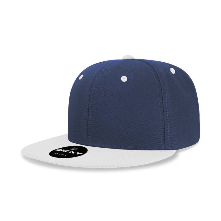 The Park Wholesale - Wholesale Flat-brimmed cap – Men's - Decky 6020 - High Profile 6 Panel Snapback, Flat Bill Hat - 602065