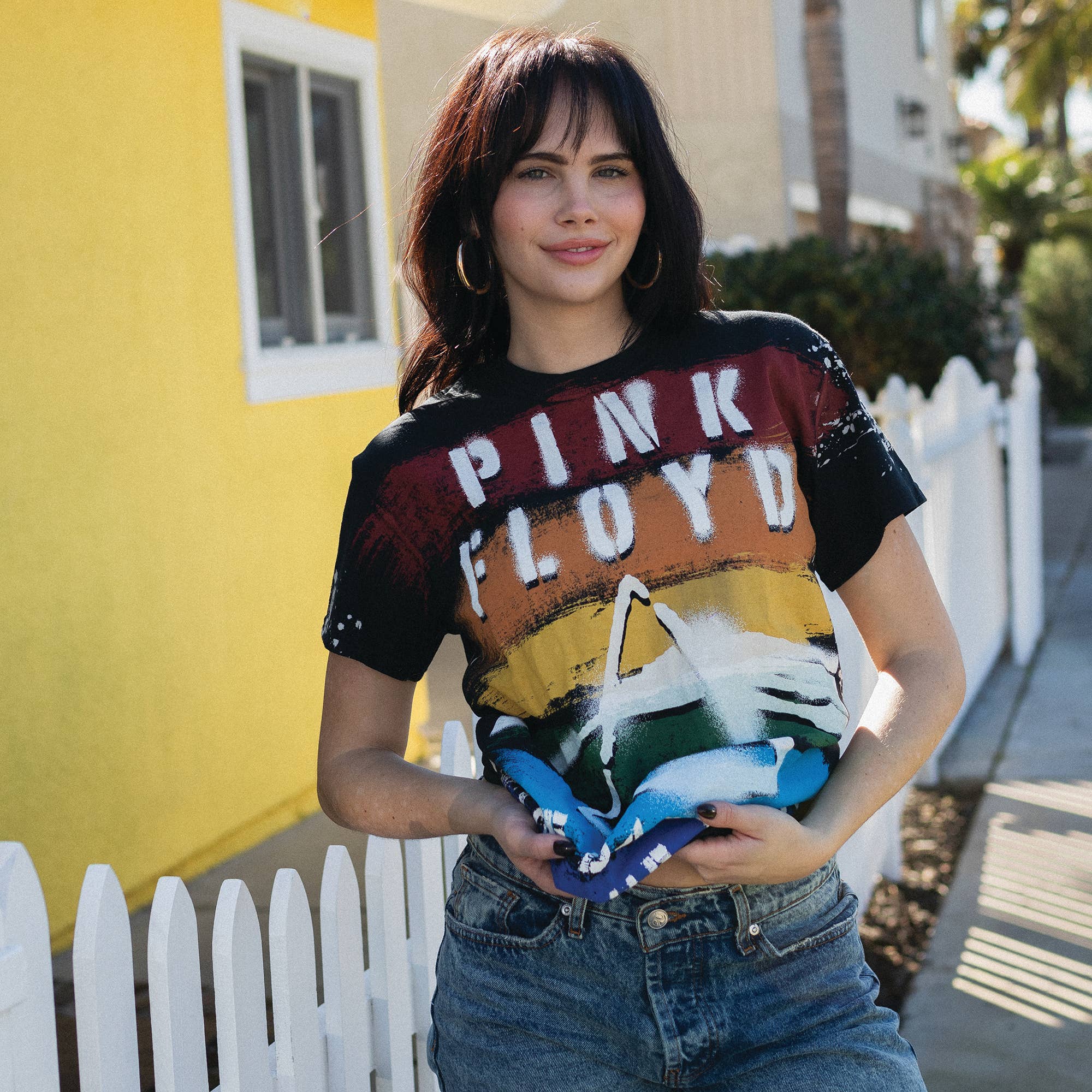 Life Clothing Co - Wholesale Screen Printed T-Shirt - Women's - Pink Floyd Tie Dye Tee3