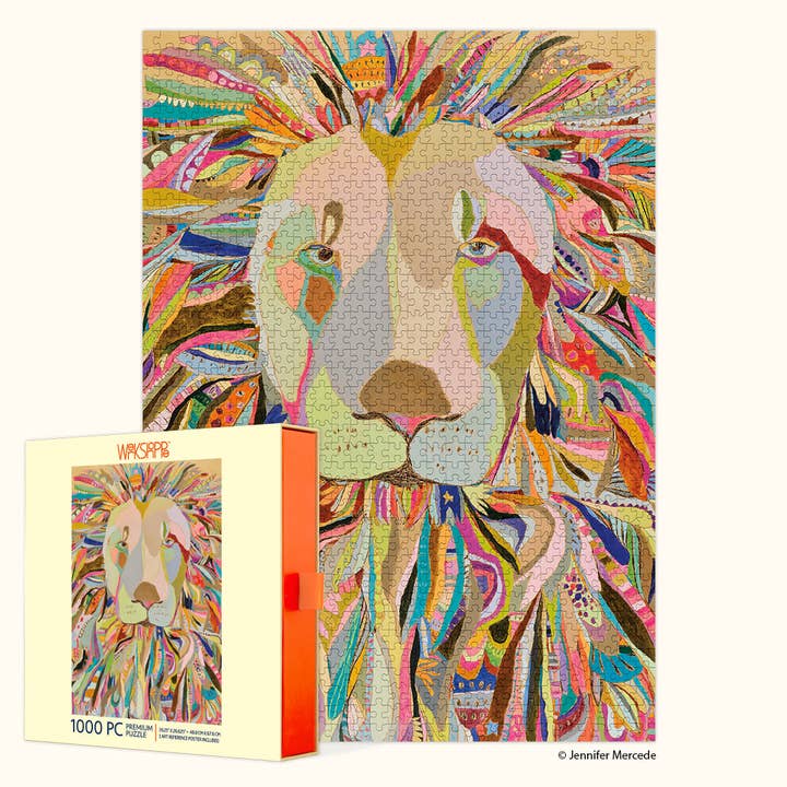 Majestic Lion 1000 Piece Jigsaw Puzzle for wholesale by WerkShoppe