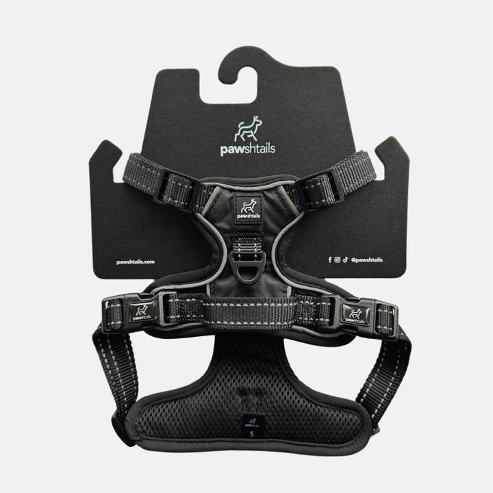 Zwart Anti-Pull hondentuig voor wholesale door Pawshtails