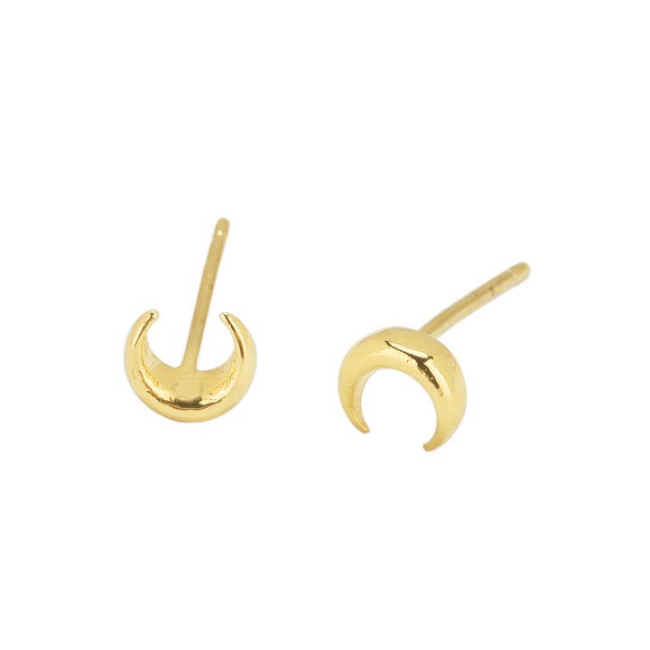 Katie Dean - Wholesale Stud/Post Earrings - Moon Studs3