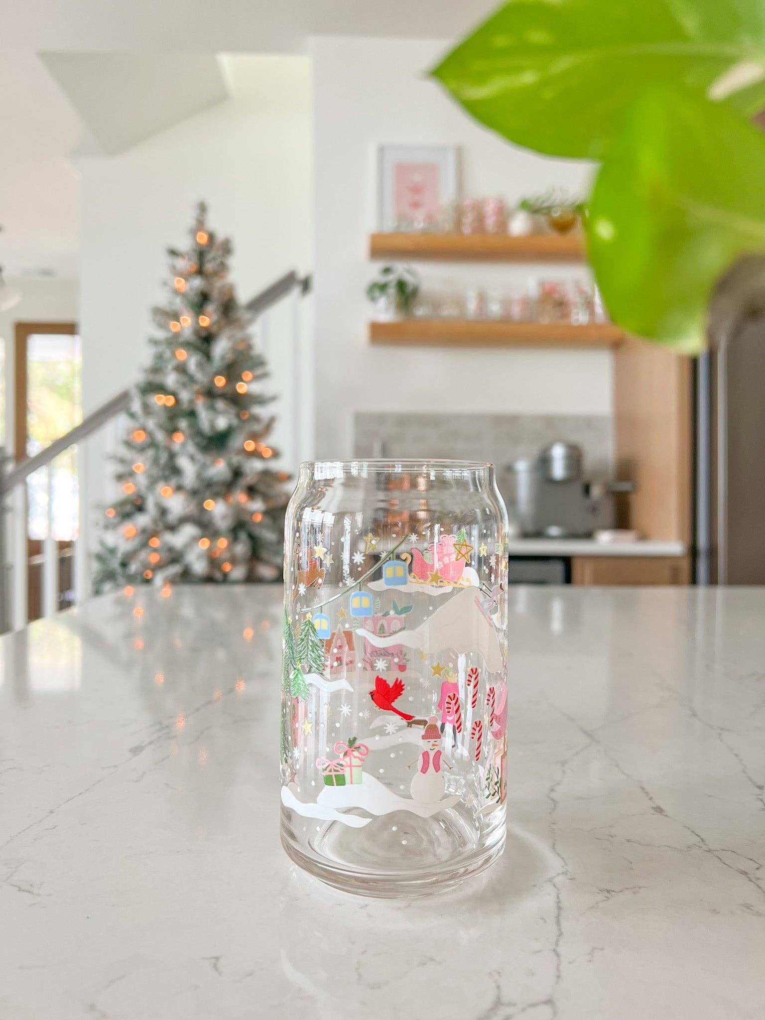 Hart and Flora Shop - Vente Verre/tasse - Verre Scène d'Hiver 16oz2