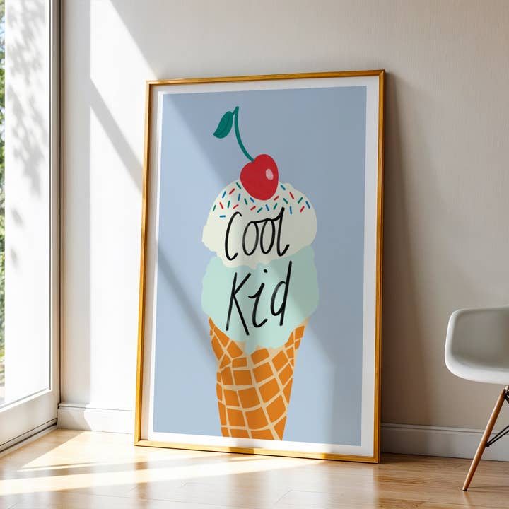 Emmy James Studio - Wholesale Art Print - Cool Kid Ice Cream Art Print6