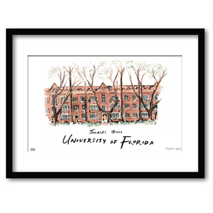 Florida Thomas Hall, Arte enmarcado para pared 11"x14" para venta al por mayor de Indigo Falls