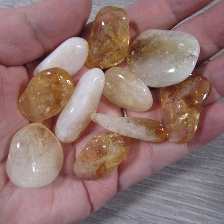 Keystone Crystals - Wholesale Spiritual Stone/Crystal - Citrine Tumbled Stones Wholesale – Sold by the Pound1