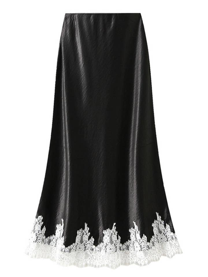 Mccolin - Vente Jupe – femme - Jupe élégante avec bordure en dentelle4