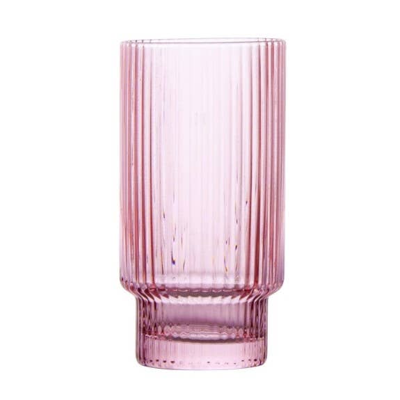TABLESETTERS LIMITED - Wholesale Cocktail/Liquor Glass - Ribbed Highball Glass 420ml, Set of 41