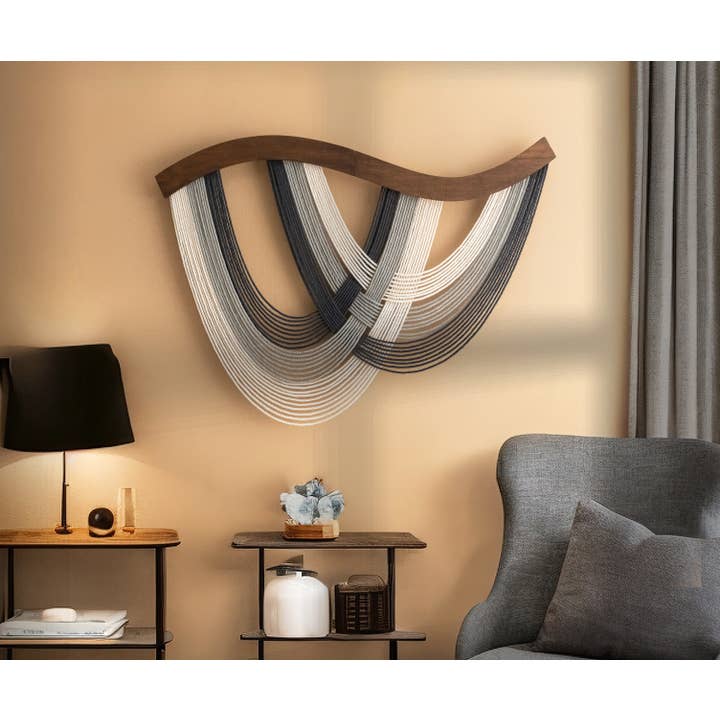 MinhandBros - Wholesale Wall Art Set - Artisan Macrame Fiber Wall Hanging for Warm Boho Vibes V9311