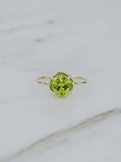 Edelsteenring - Peridot | 14k voor wholesale door Wings Hawaii