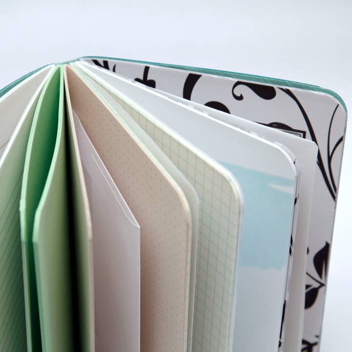 Original Brooks - Wholesale Notebook - Teal Handsewn Notebook with Assorted Paper7