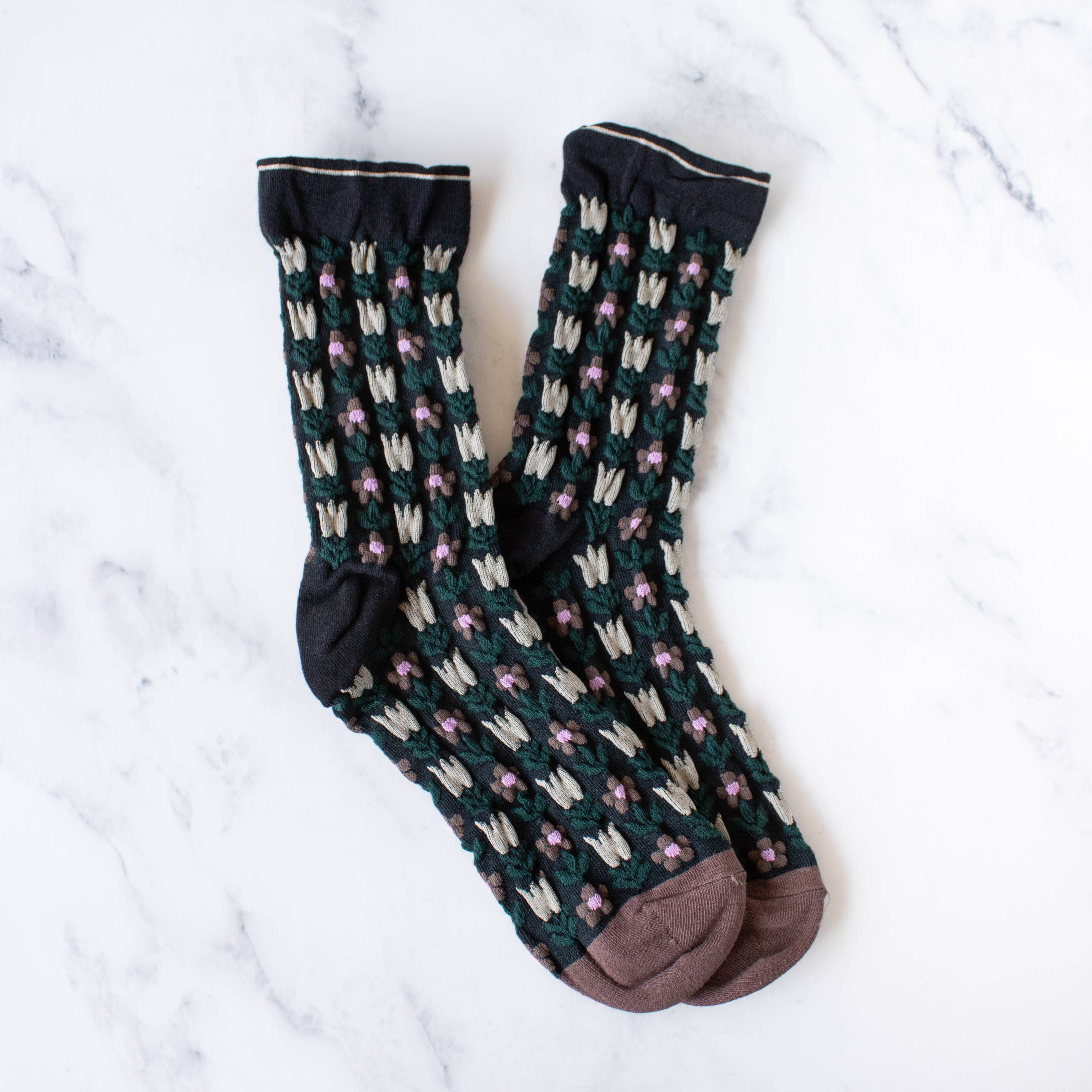 Tiepology - Wholesale Socks - Women's - Vintage Floral Casual Socks4