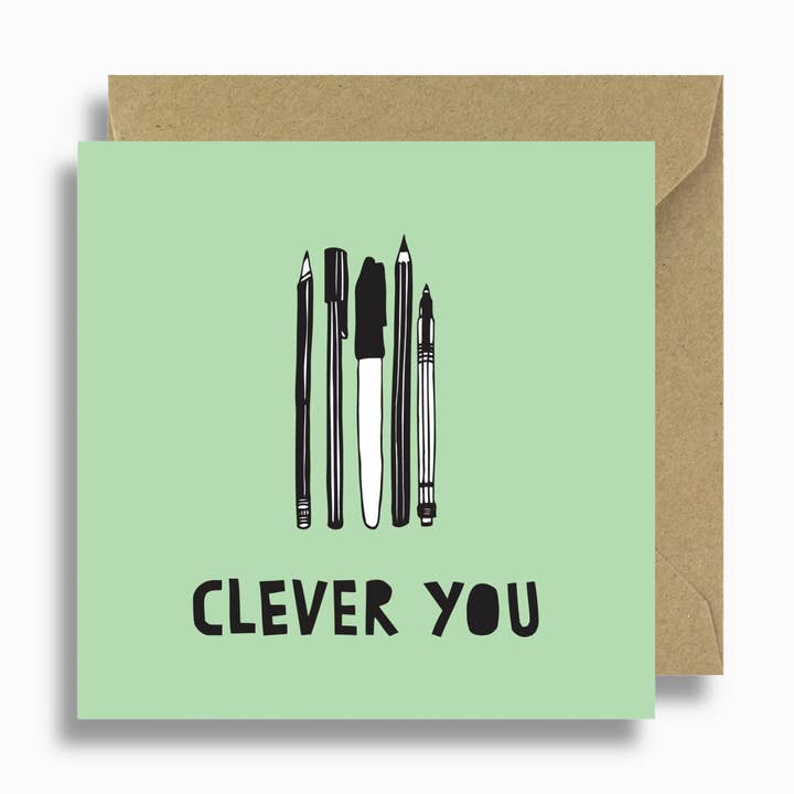 Clever You Card for wholesale by Lizzie Chancellor