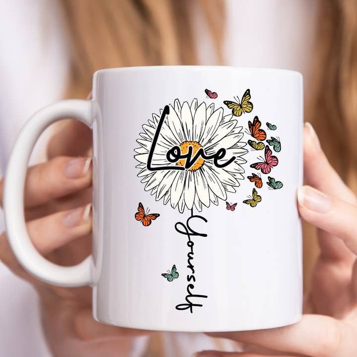 Love Yourself Mental Health Mug for wholesale by Mug Boss Inc.