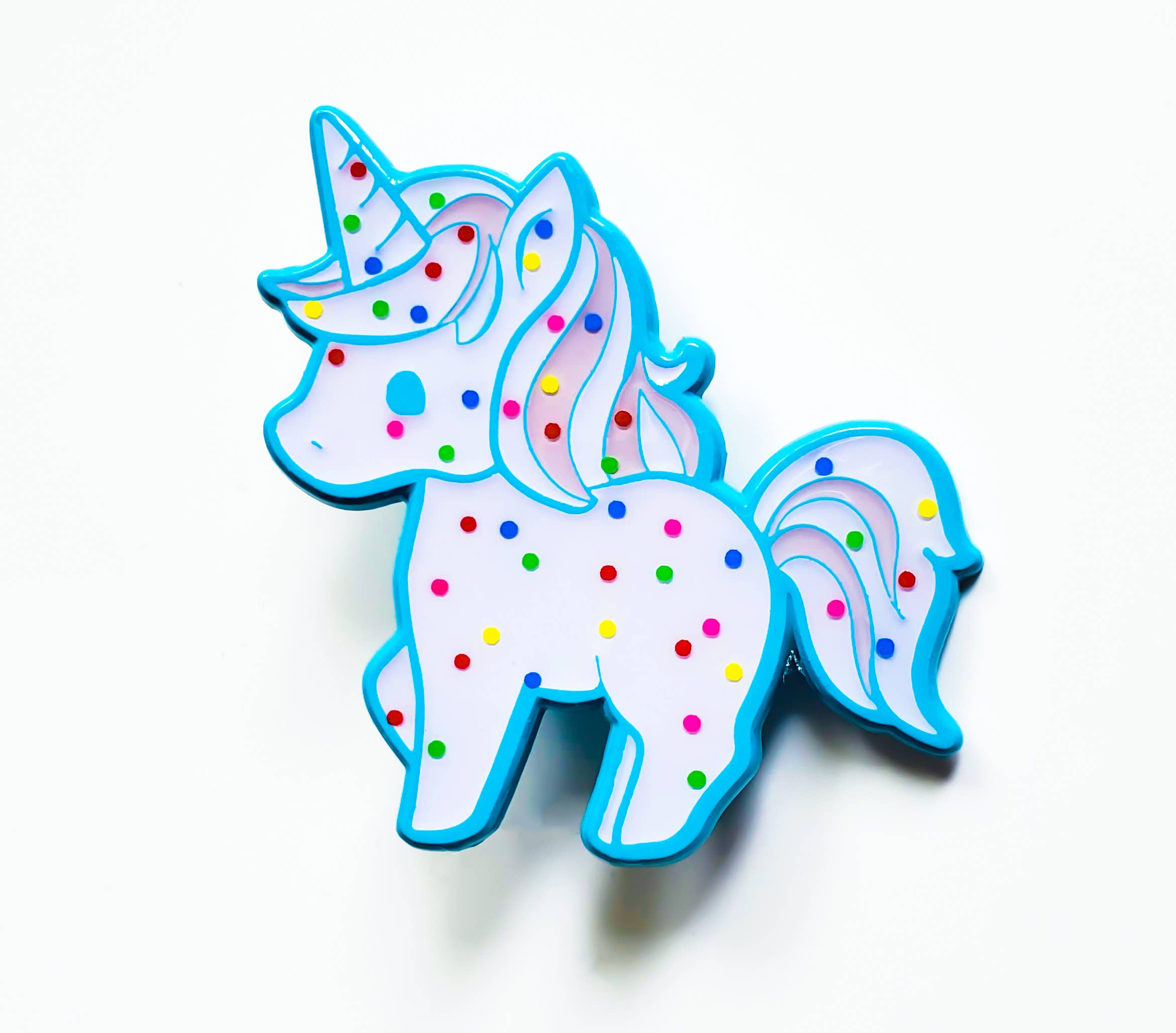 Atomik Cupcake Designs - Wholesale Lapel Pin/Button - Animal Cookies Kawaii Unicorn 1.75 Inch Soft Enamel Pin0