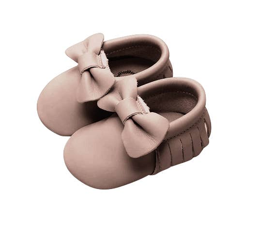 Wildchase - Wholesale Moccasins – Kids - Bow Moccasins - Rose Blush