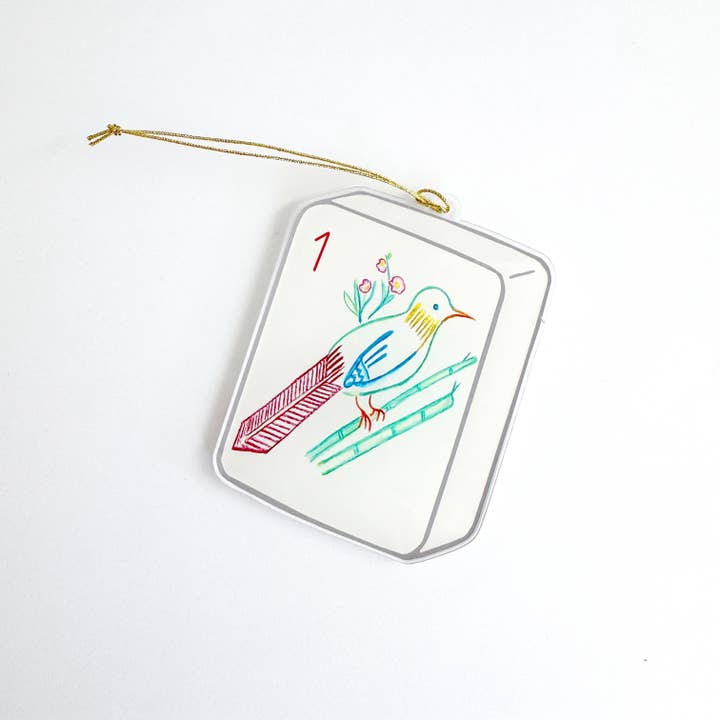 Natty Michelle Paperie - Wholesale Ornament - Mahjong Bird Bam Acrylic ornament 2