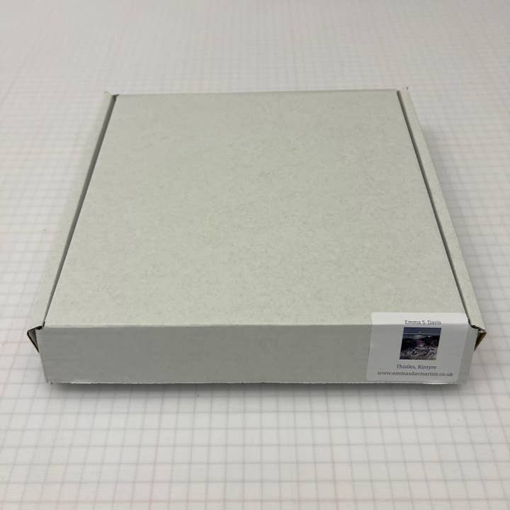 Emma S Davis Artist – wholesale Art print – 'Thistles, Kintyre'- Framed Ceramic Tile Art Print6