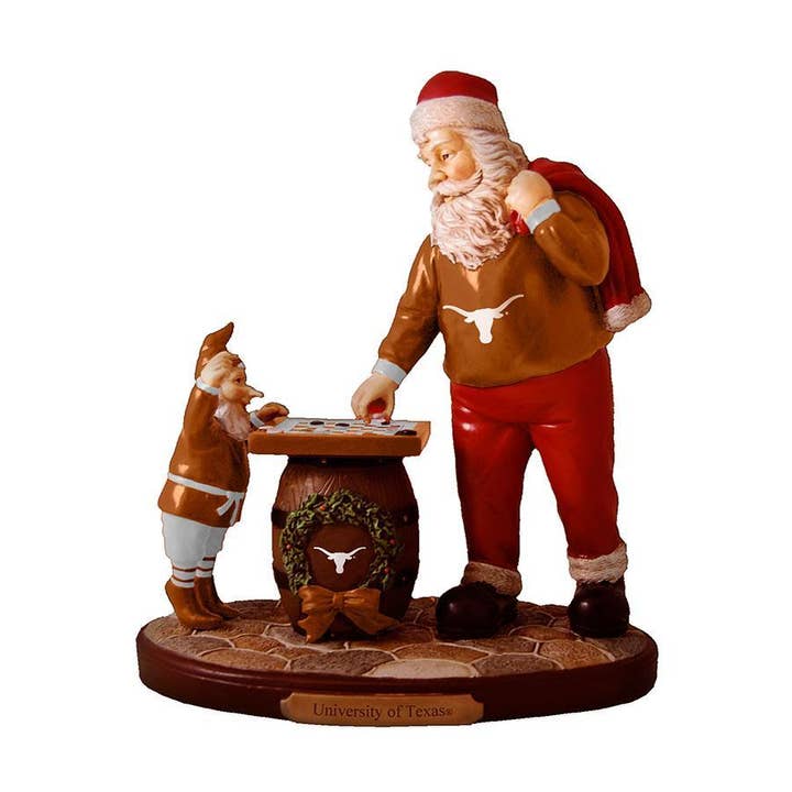 Checkerboard Santa, Texas Longhorns for wholesale by The Memory Company