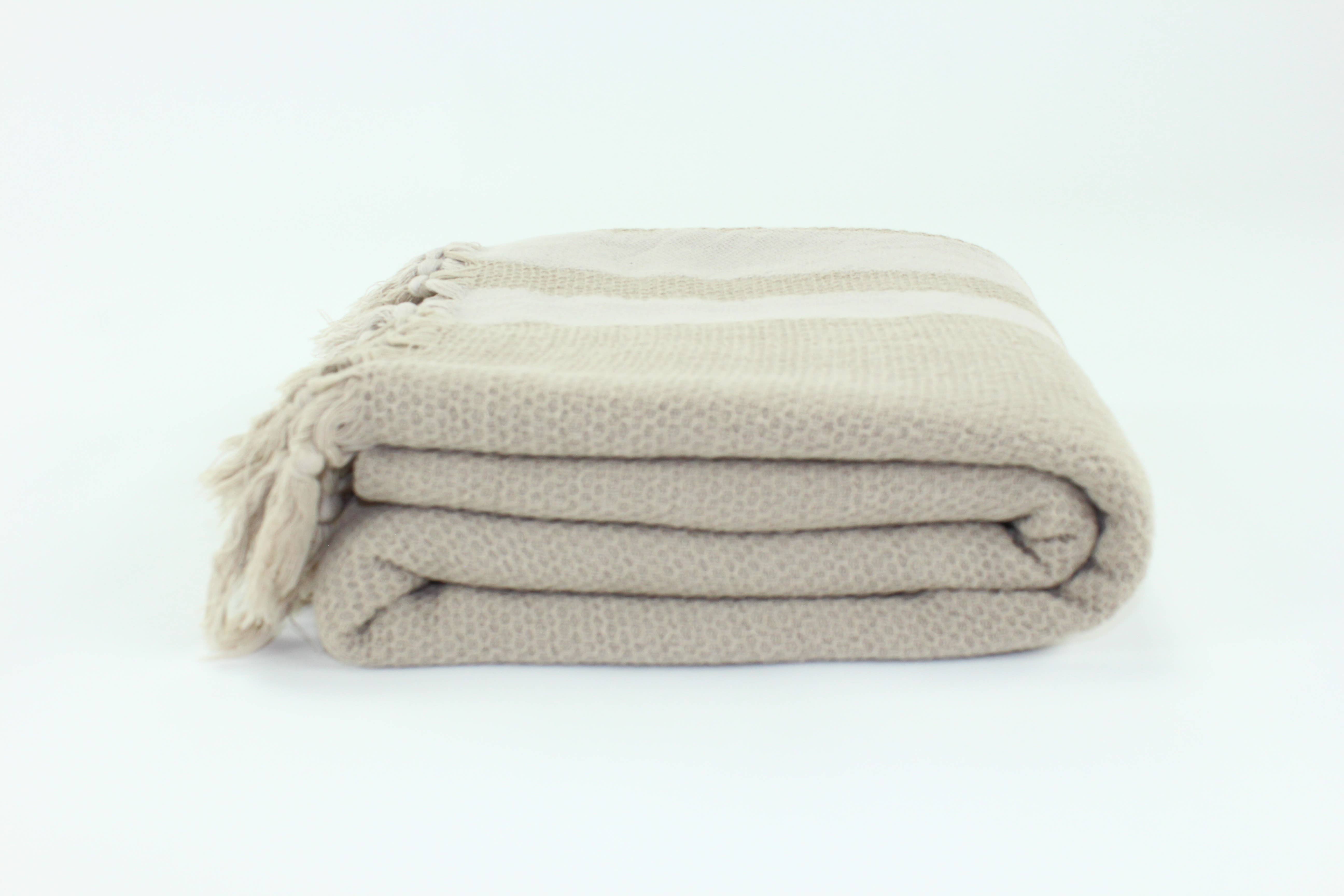 Beige Premium Turkish Towel Peshtemal Towel for wholesale on Faire3