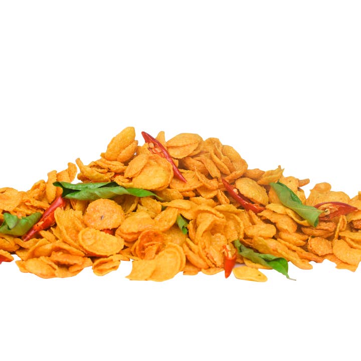 Asian Snacks - Wholesale Chips - SPICY SALTED EGG CORNFLAKES - 100 Grams