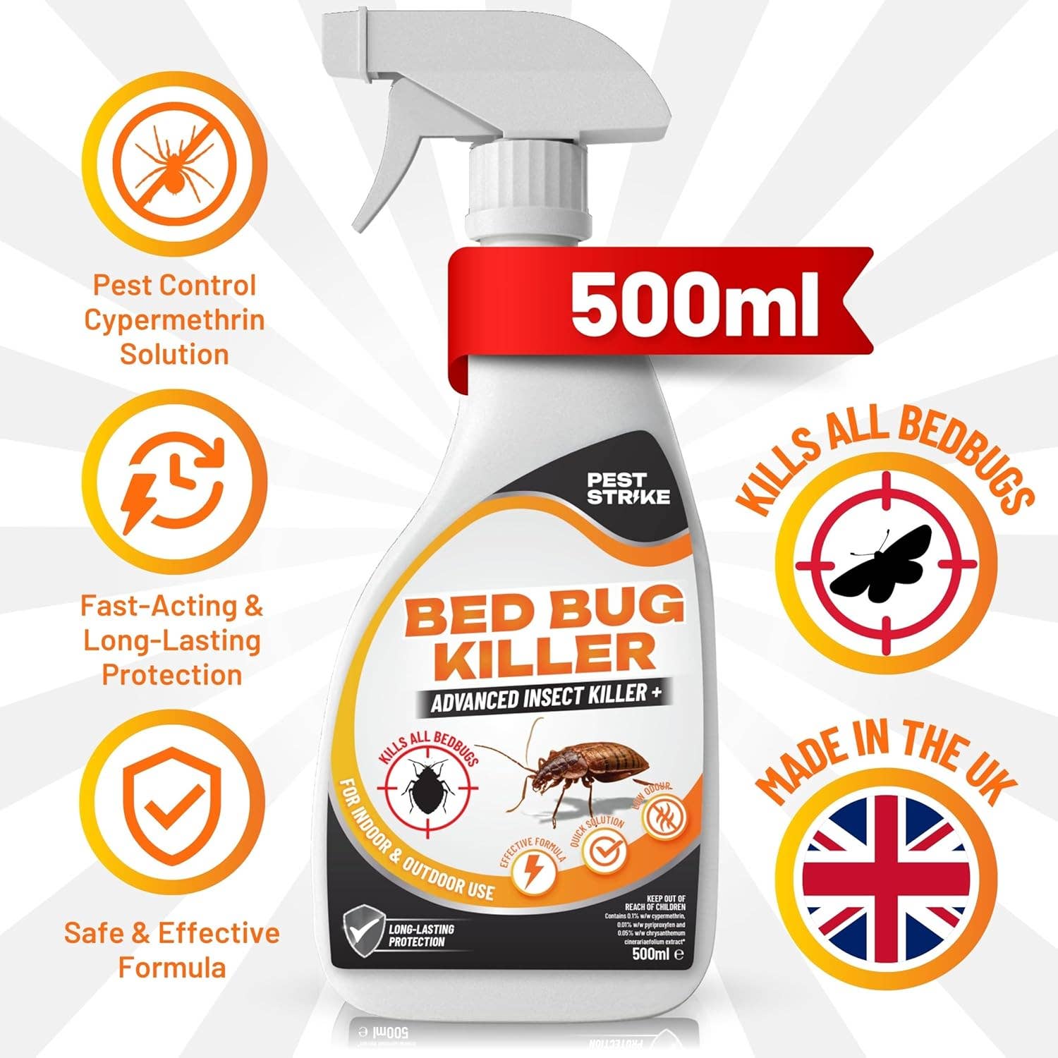Jara Trading – wholesale Insect repellent – Insect Killer Spray for Indoor and Outdoor Use 500ml5