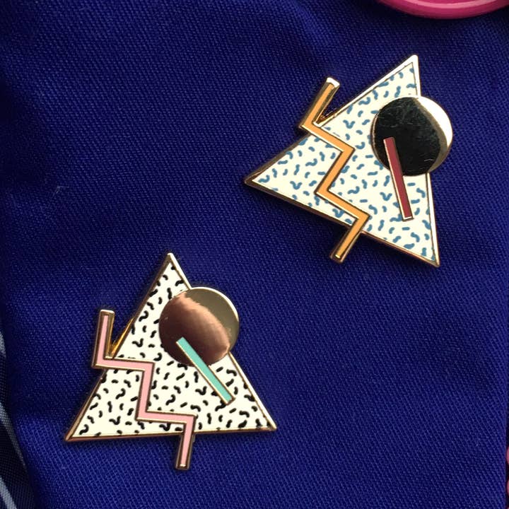 80's & 90's - Memphis Design Style - Alfiler esmaltado para venta al por mayor de The Avera Boutique