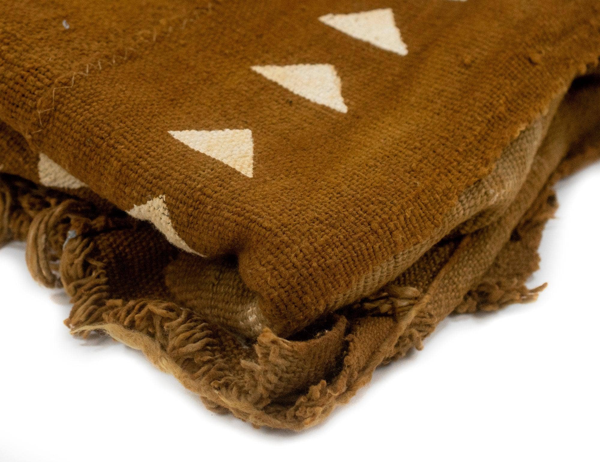 The Bead Chest - Wholesale Tapestry/textile - Caramel Brown Bogolan Mali Mud Cloth (Arrow Design)3