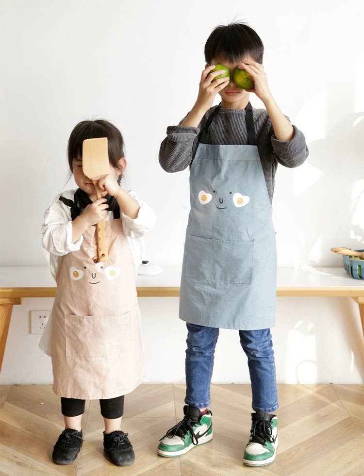 Q&C Distribution - Wholesale Apron - Parent & Kid Matching Apron - Blue1
