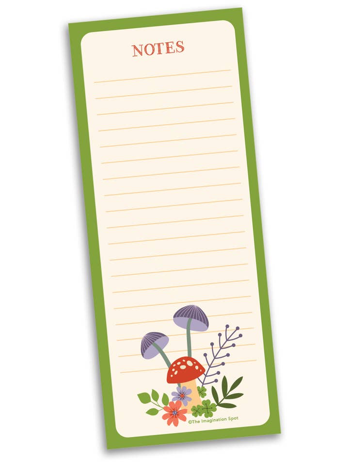 Mushrooms Notepad - List Pad for wholesale by The Imagination Spot